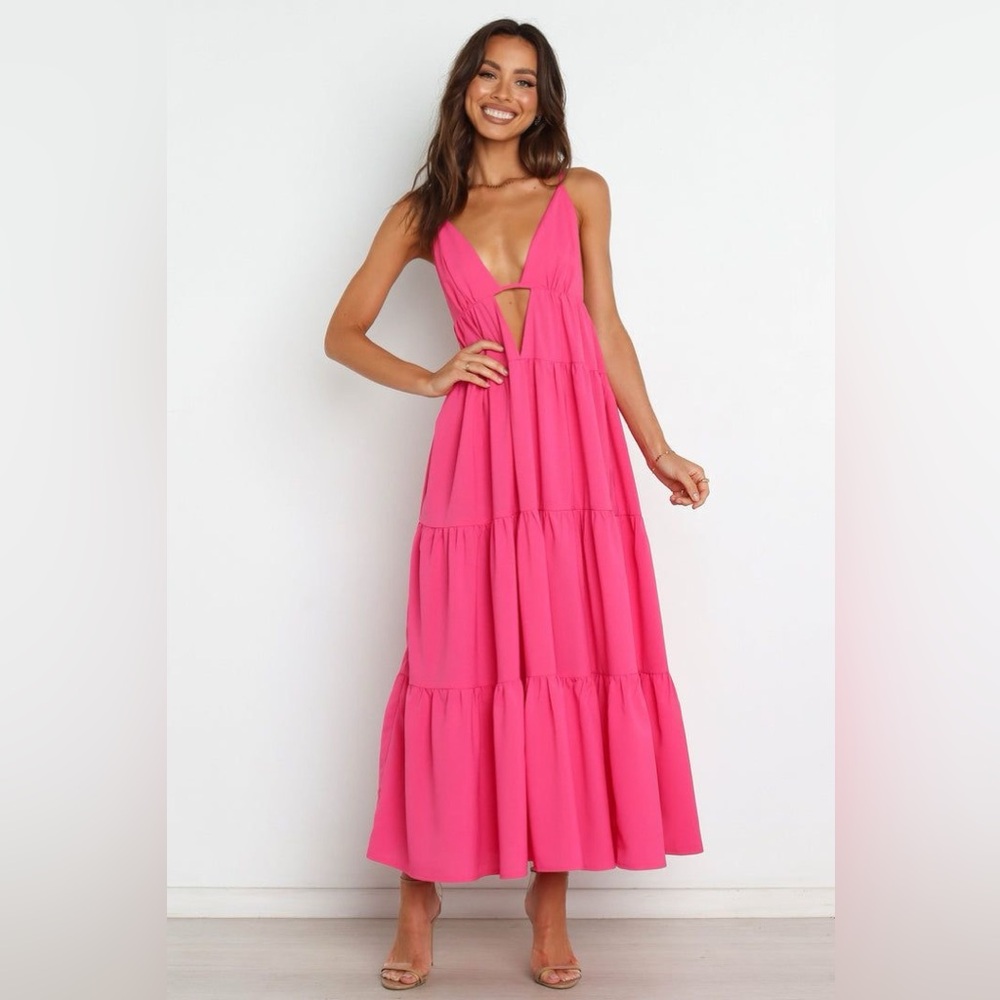 Petal and Pup Pink Maxi Dress